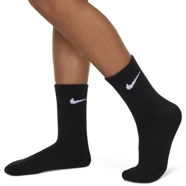 Nike 6 Pack Dri-FIT Performance Basic Crew Socks - Boys' Preschool - Black - Image 3