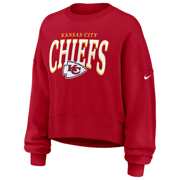 Nike NFL Chiefs Crew - Women's - Red - Image 2
