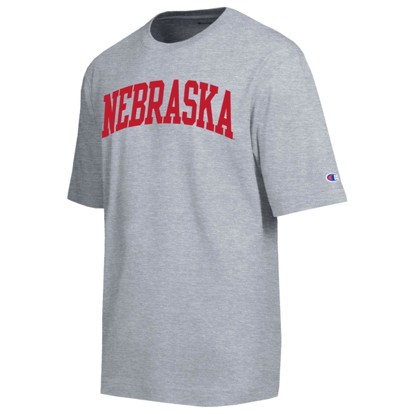 Champion Nebraska Mens All-Star T-Shirt - Men's - Oxford Grey