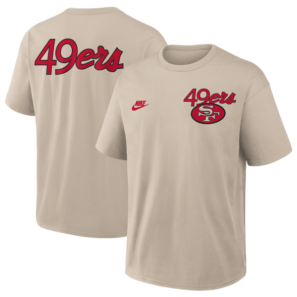 Nike NFL 49ers Rewind T-Shirt - Men's - Beige