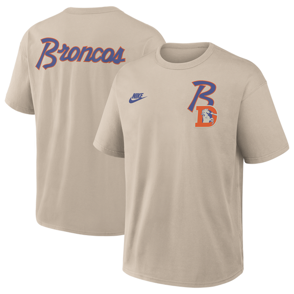 Nike NFL Broncos Rewind T-Shirt - Men's - Beige