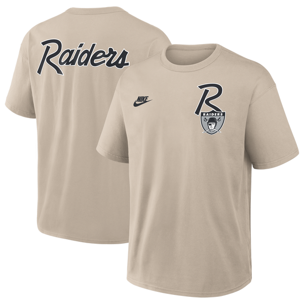 Nike NFL Raiders Rewind T-Shirt - Men's - Beige