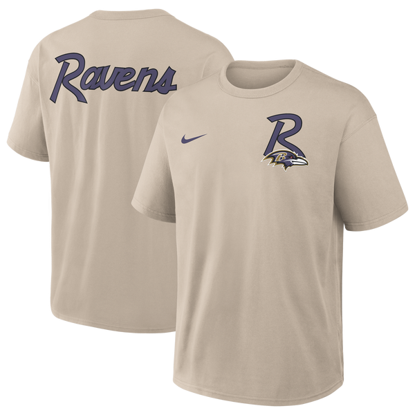 Nike NFL Ravens Short Sleeve T-Shirt - Men's - Beige