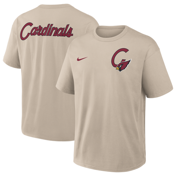 Nike Cardinals Rewind Short Sleeve T-Shirt - Men's - Beige