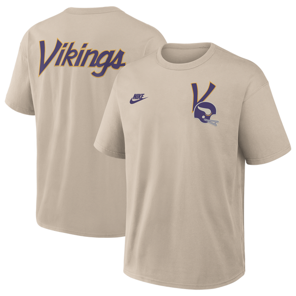 Nike NFL Vikings Short Sleeve T-Shirt - Men's - Beige