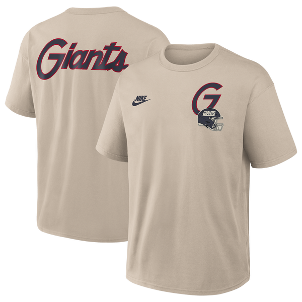 Nike NFL Giants Short Sleeve T-Shirt - Men's - Beige