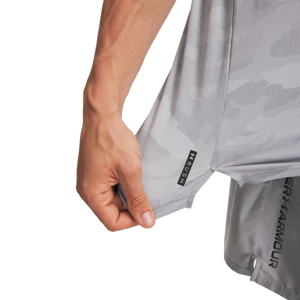 Under Armour Vanish Energy Printed SS - Men's - Gray/Gray - Image 3