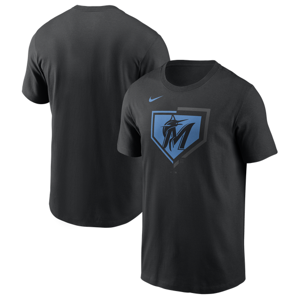 Nike Miami Marlins Icon T-Shirt - Men's - Black