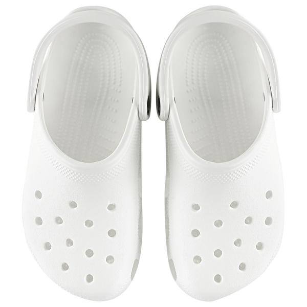 Crocs Classic Clogs - Men's - White/White - Image 4
