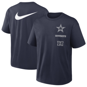 Nike Cowboys Primetime Short Sleeve T-Shirt - Men's - Navy
