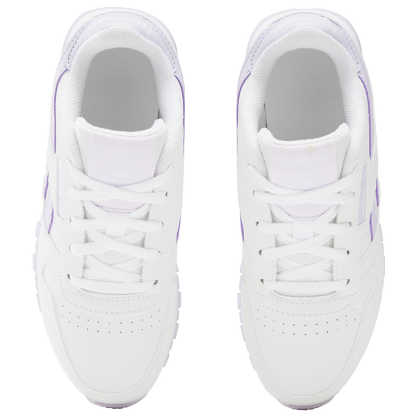Reebok Classic Leather - Girls' Preschool - White/Digital Gleam - Image 4