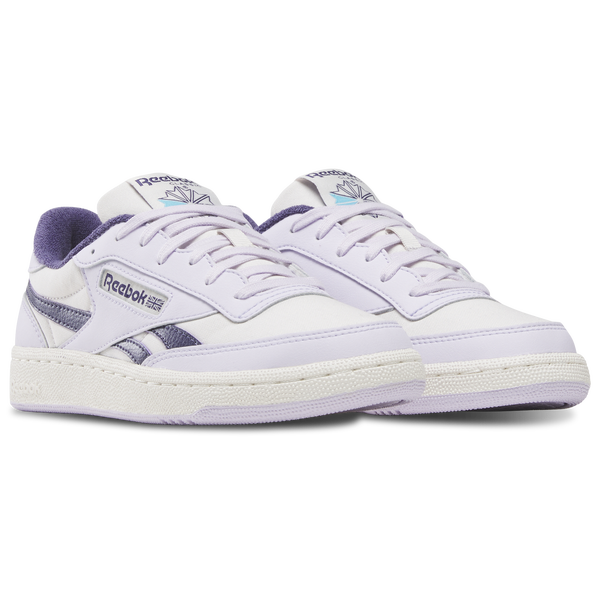 Reebok Club C Revenge II - Women's - Luxe Grey/Digital Gleam/Movement Purple - Image 2