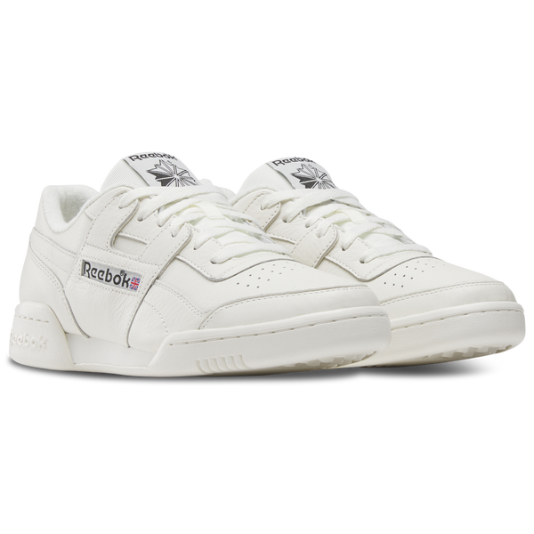 Reebok Workout Plus Leather - Men's - Chalk/Chalk/Black - Image 2