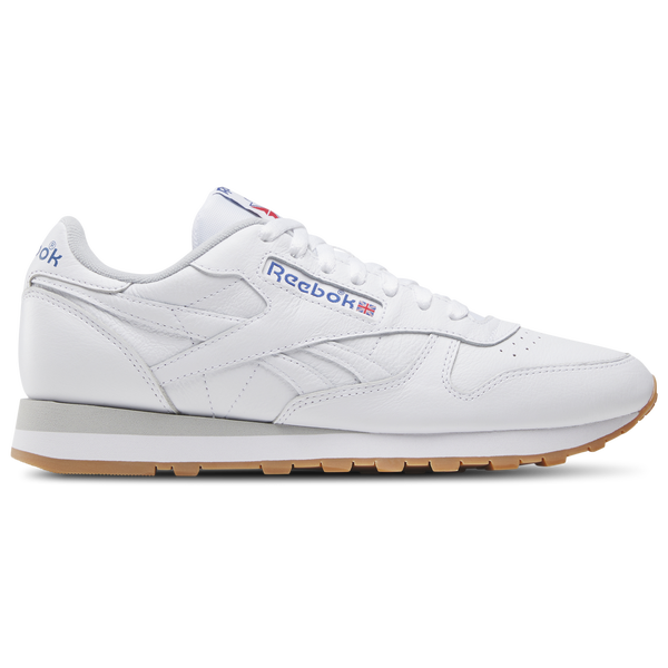 Reebok Classic Leather - Men's - Footwear White/Blue/Gum