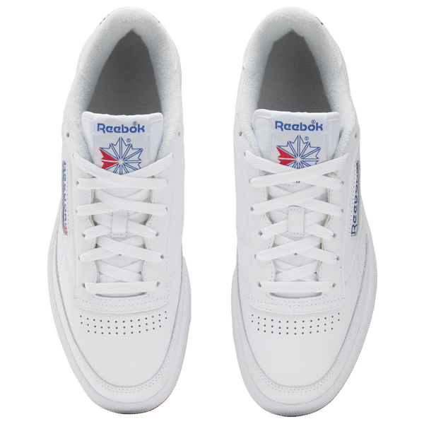 Reebok Club C 85 - Men's - Footwear White/Gum/Blue - Image 4