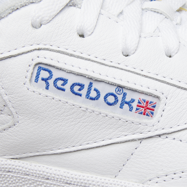 Reebok Club C 85 - Men's - Footwear White/Gum/Blue - Image 7