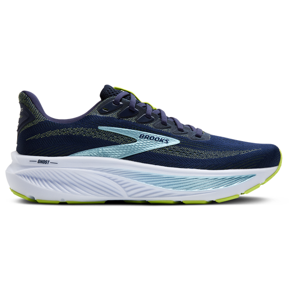 Brooks Ghost 17 - Men's - Peacoat/Lime/Blue