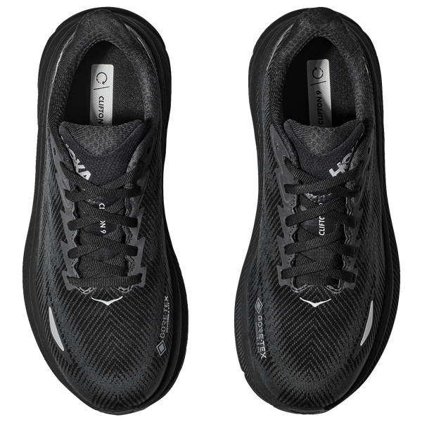 HOKA Clifton 9 GTX - Men's - Black/Black/Black - Image 4