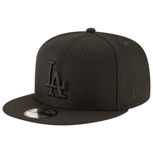 New Era Dodgers BOB Snapback Cap - Men's - Black/Black