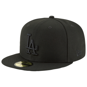 New Era Dodgers 59Fifty Cap - Men's - Black/Black