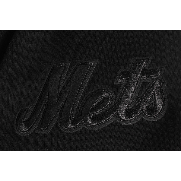 Pro Standard METS NEUTRAL DROP SHOULDER FLC PO HOODIE - Men's - Black - Image 6