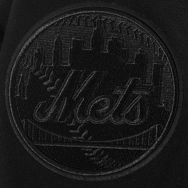 Pro Standard METS NEUTRAL DROP SHOULDER FLC PO HOODIE - Men's - Black - Image 7