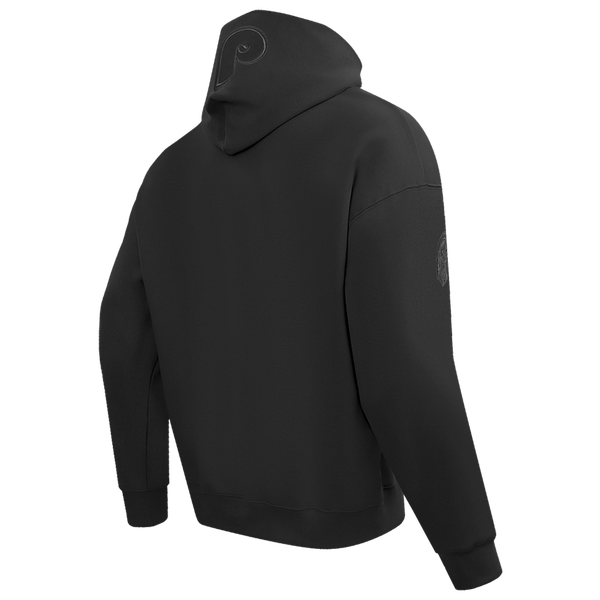 Pro Standard PHILLIES NEUTRAL DROP SHOULDER FLC PO HOODIE - Men's - Black - Image 4