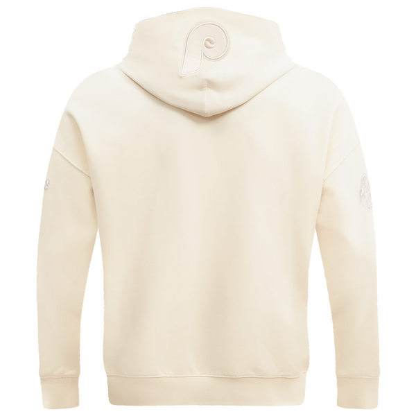 Pro Standard PHILLIES NEUTRAL DROP SHOULDER FLC PO HOODIE - Men's - Eggshell - Image 2