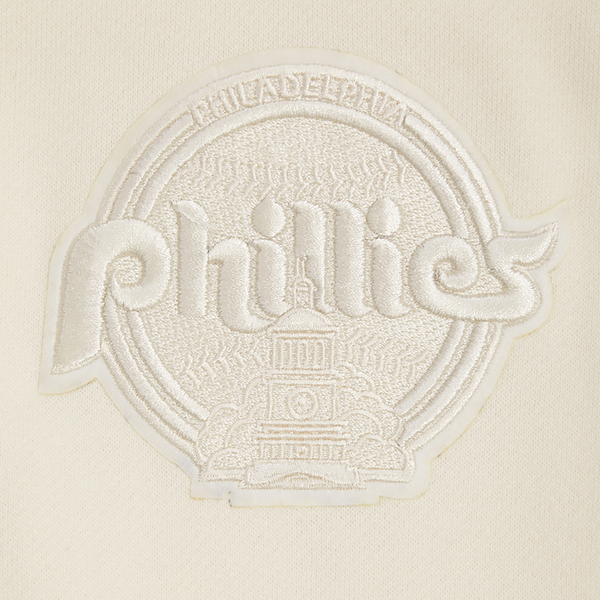 Pro Standard PHILLIES NEUTRAL DROP SHOULDER FLC PO HOODIE - Men's - Eggshell - Image 6