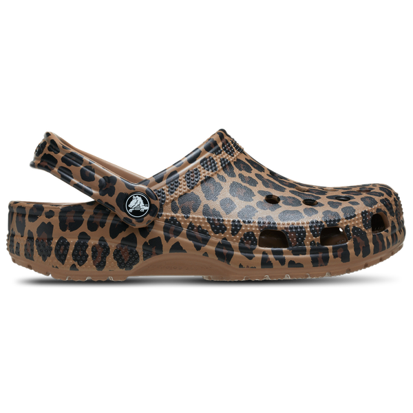 Crocs Classic Animal Clogs - Women's - Sepia/Leopard