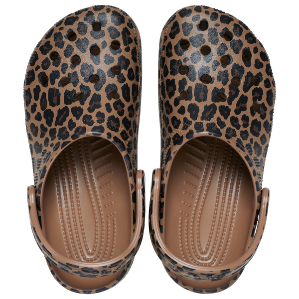 Crocs Classic Animal Clogs - Women's - Sepia/Leopard - Image 3