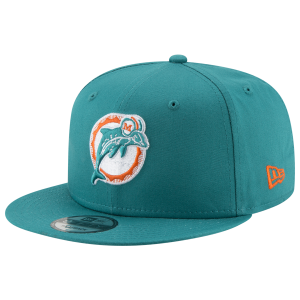 New Era Dolphins T/C Snapback - Men's - Teal/Orange