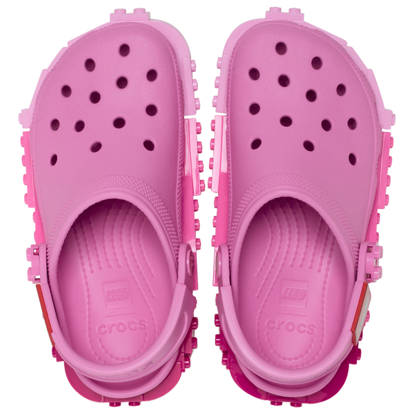 Crocs Lego Clogs - Girls' Preschool - Pink/Pink - Image 4