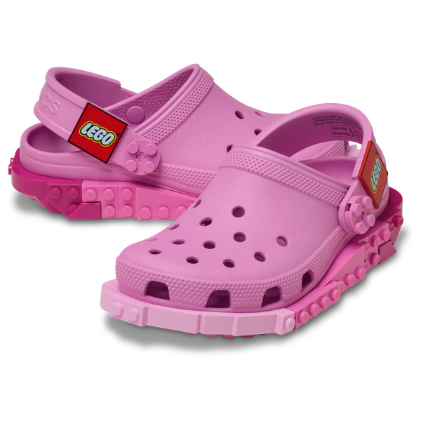 Crocs Lego Clogs - Girls' Preschool - Pink/Pink - Image 7