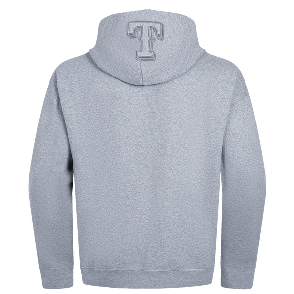 Pro Standard RANGERS NEUTRAL DROP SHOULDER FLC PO HOODIE - Men's - Dark Heather Gray - Image 2