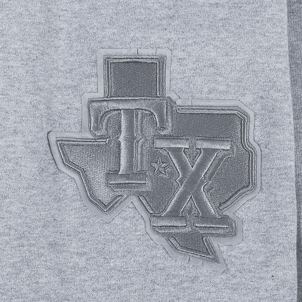 Pro Standard RANGERS NEUTRAL DROP SHOULDER FLC PO HOODIE - Men's - Dark Heather Gray - Image 5