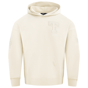 Pro Standard RANGERS NEUTRAL DROP SHOULDER FLC PO HOODIE - Men's - Eggshell
