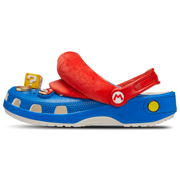 Crocs Mario Classic Clogs - Men's - Blue/Multi/Red - Image 3