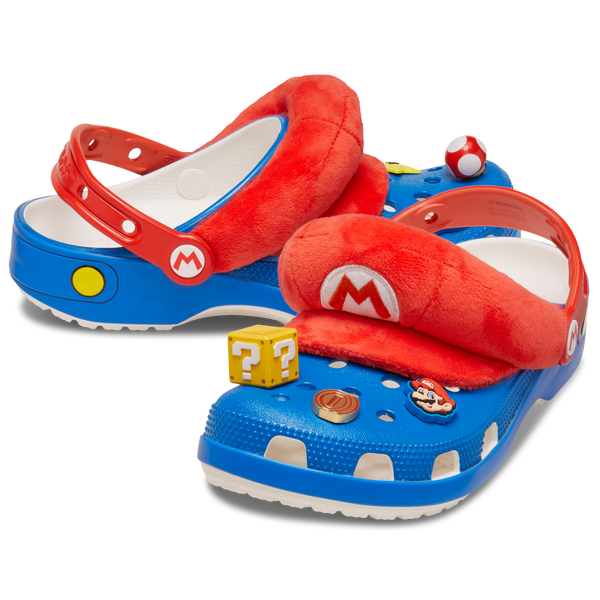 Crocs Mario Classic Clogs - Men's - Blue/Multi/Red - Image 7