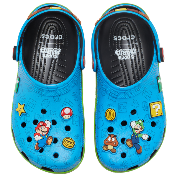 Crocs Super Mario Game Classic Clogs - Men's - Multi/Blue