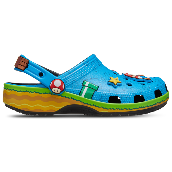Crocs Super Mario Game Classic Clogs - Men's - Multi/Blue - Image 2