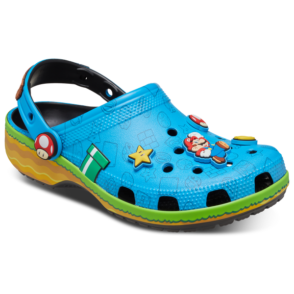 Crocs Super Mario Game Classic Clogs - Men's - Multi/Blue - Image 6