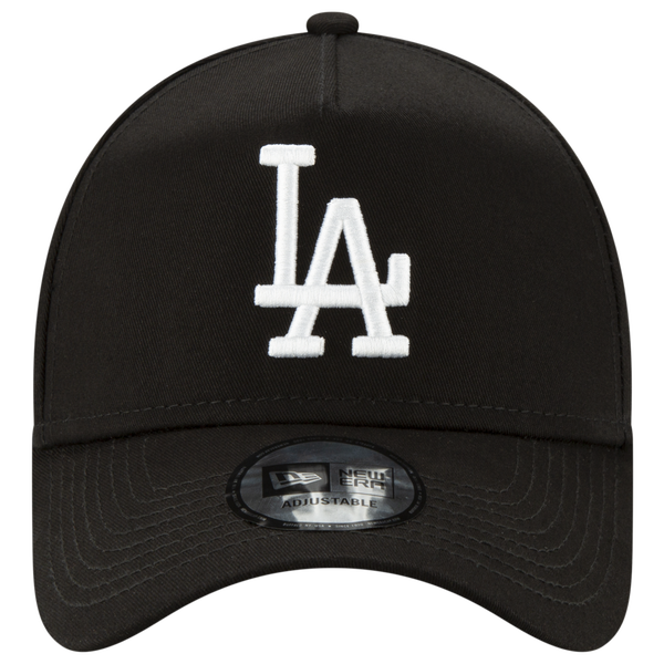 New Era Dodgers 9Forty A Frame Cap - Men's - Black/White - Image 3