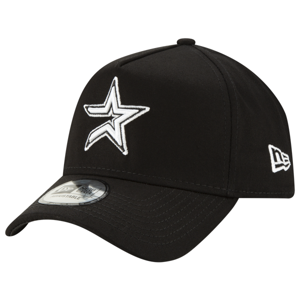 New Era Astros 9Forty A Frame Cap - Men's - White/Black