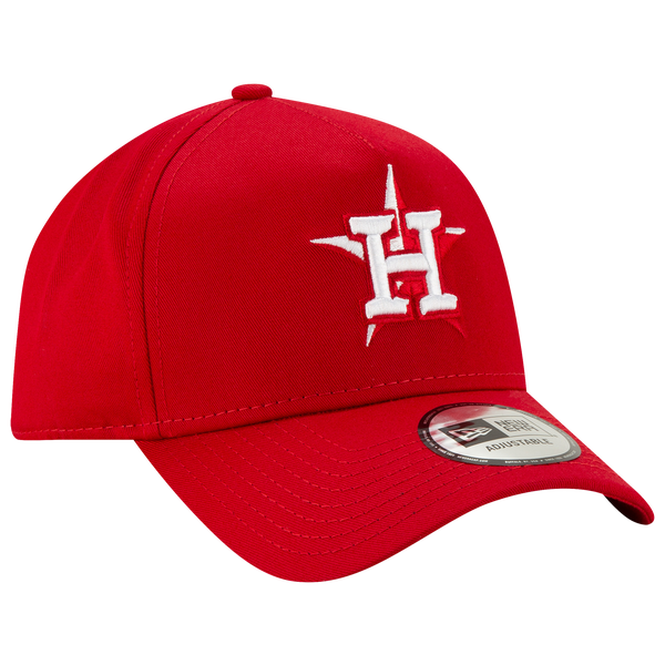 New Era Astros 9Forty A Frame Cap - Men's - Red/White - Image 4