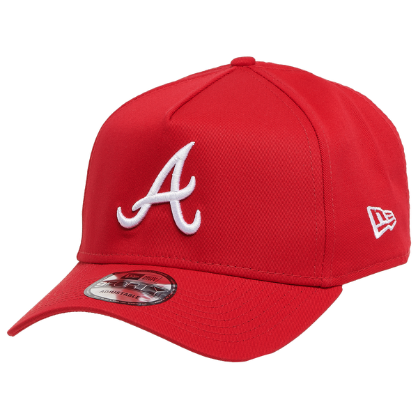 New Era Braves 9Forty A Frame Cap - Men's - Red/White