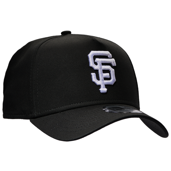 New Era Giants A Frame Adjustable Cap - Men's - Black - Image 3