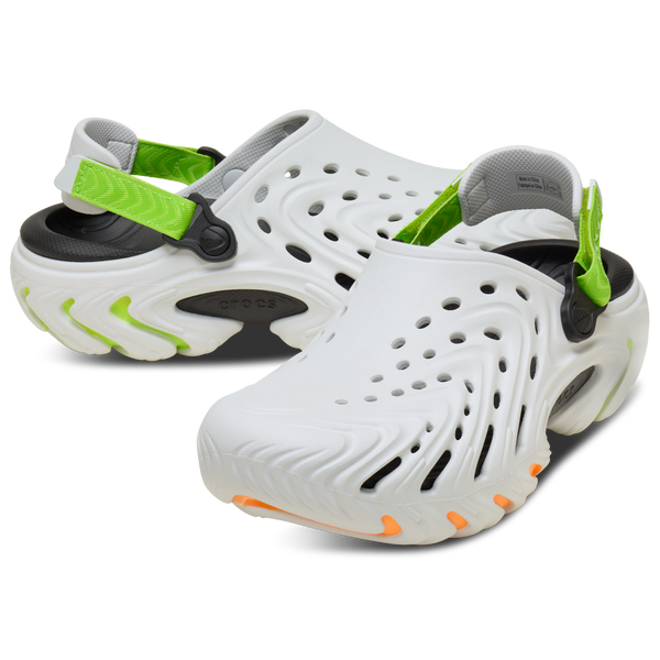 Crocs Echo II Clogs - Men's - Gray/Orange/Green - Image 2