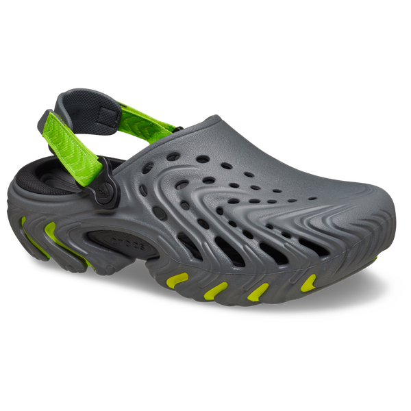 Crocs Echo II Clogs - Men's - Gray/Green Burst - Image 6