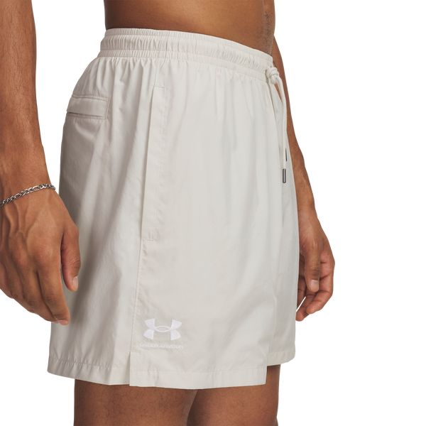 Under Armour Woven Volley Shorts - Men's - Summit White/Black - Image 3